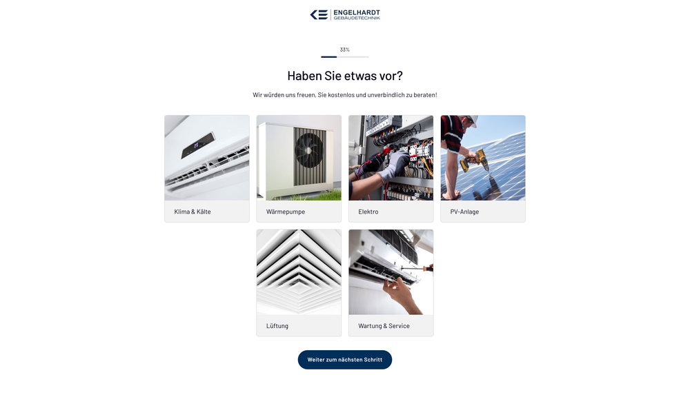 Gebäudetechnik Engelhardt – Regional Landingpage