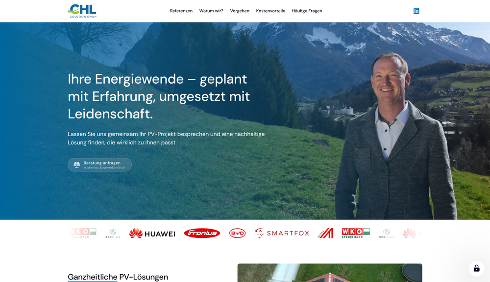 chlutzmann.at Screenshot – Maris Digital