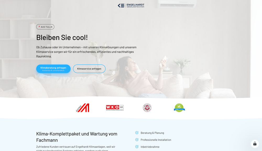 klima.gt engelhardt.at Screenshot – Maris Digital