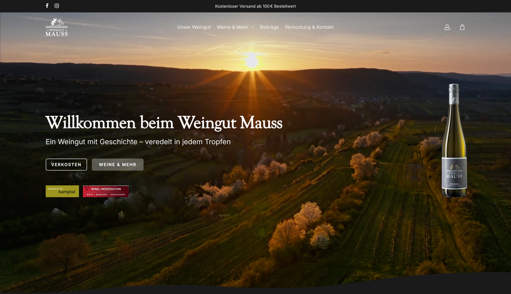 mauss.at Screenshot – Maris Digital