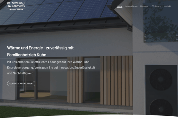Heizungsbau Solartechnik Kuhn – Website